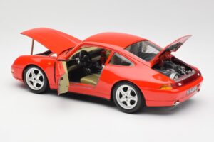 Porsche 911 993 Carrera Червен Bburago 1:18 3050 Метал — снимка 5 от 8