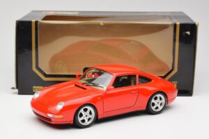 Porsche 911 993 Carrera Червен Bburago 1:18 3050 Метал — снимка 8 от 8