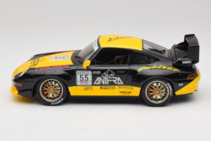 Porsche 911 993 GT2 #55 Черен & Жълт Anson 1:18 30325-W Метал — снимка 3 от 6