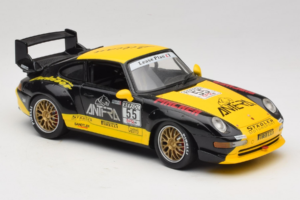 Porsche 911 993 GT2 #55 Черен & Жълт Anson 1:18 30325-W Метал — снимка 4 от 6