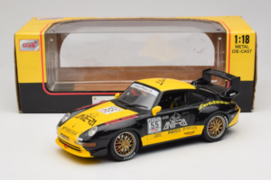 Porsche 911 993 GT2 #55 Черен & Жълт Anson 1:18 30325-W Метал — снимка 5 от 6