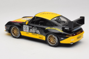 Porsche 911 993 GT2 #55 Черен & Жълт Anson 1:18 30325-W Метал — снимка 6 от 6