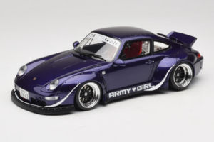 Porsche 911 993 RWB Army Girl Лилав GT Spirit 1:18 GT562 Смола