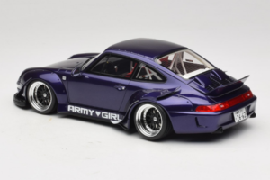 Porsche 911 993 RWB Army Girl Лилав GT Spirit 1:18 GT562 Смола — снимка 5 от 6