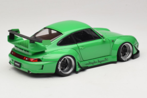 Porsche 911 993 RWB Зелен Gun Grey Wheels AUTOart 1:18 78151 Композит — снимка 3 от 8