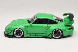 Porsche 911 993 RWB Зелен Gun Grey Wheels AUTOart 1:18 78151 Композит — снимка 4 от 8