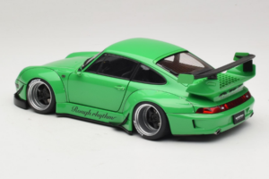 Porsche 911 993 RWB Зелен Gun Grey Wheels AUTOart 1:18 78151 Композит — снимка 7 от 8