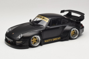 Porsche 911 993 RWB Matt Black With Gold Wheels AUTOart 1:18 78154 Композит