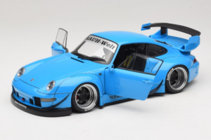 Porsche 911 993 RWB Небесно Синьо Gun Grey Wheels AUTOart 1:18 78152 Композит — снимка 2 от 8