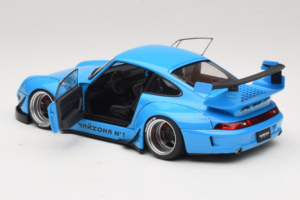 Porsche 911 993 RWB Небесно Синьо Gun Grey Wheels AUTOart 1:18 78152 Композит — снимка 5 от 8