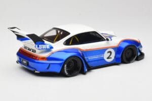Porsche 911 993 RWB X Liberty Walk Бял Със Синьо GT Spirit 1:18 GT530 Смола — снимка 2 от 8