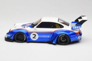 Porsche 911 993 RWB X Liberty Walk Бял Със Синьо GT Spirit 1:18 GT530 Смола — снимка 3 от 8