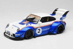 Porsche 911 993 RWB X Liberty Walk Бял Със Синьо GT Spirit 1:18 GT530 Смола