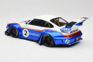 Porsche 911 993 RWB X Liberty Walk Бял Със Синьо GT Spirit 1:18 GT530 Смола — снимка 5 от 8