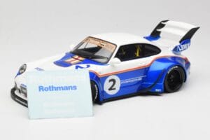 Porsche 911 993 RWB X Liberty Walk Бял Със Синьо GT Spirit 1:18 GT530 Смола — снимка 6 от 8