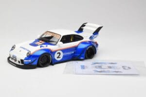 Porsche 911 993 RWB X Liberty Walk Бял Със Синьо GT Spirit 1:18 GT530 Смола — снимка 7 от 8