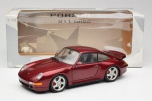 Porsche 911 993 Turbo Arena Червен Металик UT Models 1:18 27811 Метал — снимка 8 от 8