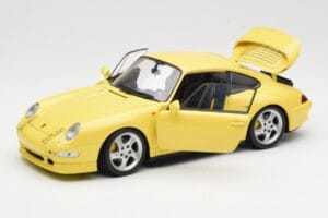 Porsche 911 993 Turbo S Жълт UT Models 1:18 27836 Метал — снимка 2 от 8