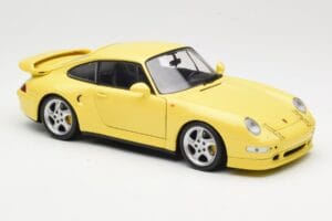 Porsche 911 993 Turbo S Жълт UT Models 1:18 27836 Метал — снимка 6 от 8