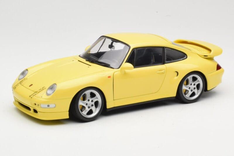 Porsche 911 993 Turbo S Жълт UT Models 1:18 27836 Метал