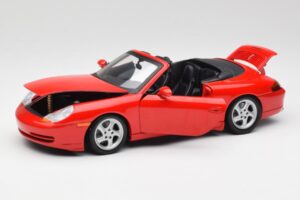 Porsche 911 996 Кабриолет Червен Gate 1:18 1051 Метал — снимка 2 от 8