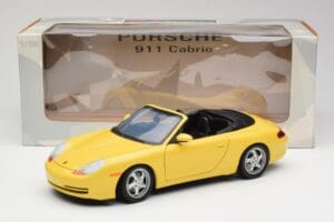 Porsche 911 996 Кабриолет Speed Жълт UT Models 1:18 27906 Метал — снимка 8 от 8