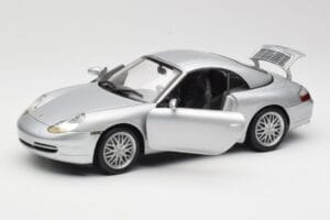 Porsche 911 996 Carrera Кабриолет Сребрист Hot Wheels 1:18 213595 Метал — снимка 2 от 8