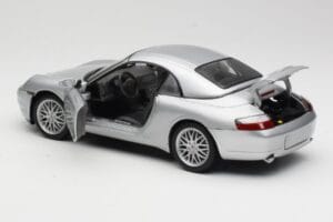 Porsche 911 996 Carrera Кабриолет Сребрист Hot Wheels 1:18 213595 Метал — снимка 5 от 8