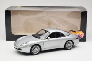 Porsche 911 996 Carrera Кабриолет Сребрист Hot Wheels 1:18 213595 Метал — снимка 8 от 8