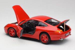 Porsche 911 996 Carrera Червен Лимитирано Издание Bburago 1:18 3385-M1 Метал — снимка 5 от 8