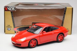 Porsche 911 996 Carrera Червен Лимитирано Издание Bburago 1:18 3385-M1 Метал — снимка 8 от 8