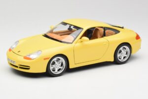 Porsche 911 996 Carrera Жълт Bburago 1:18 30085-M1 Метал
