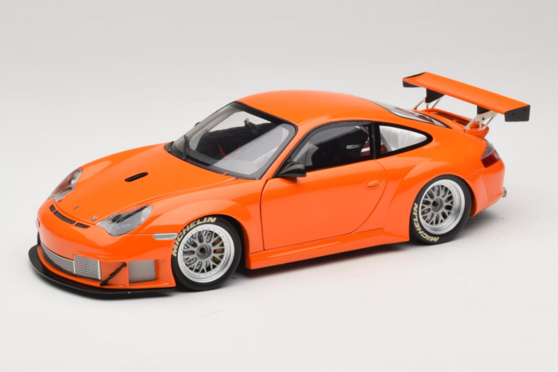 Porsche 911 996 GT3 RSR Оранжев ALMS 2004 Minichamps 1:18 100046402 Метал