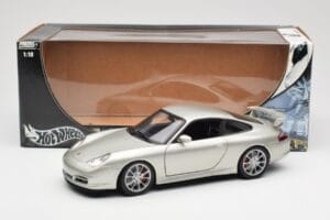 Porsche 911 996 GT3 Сребрист Hot Wheels 1:18 C2590 Метал — снимка 8 от 8