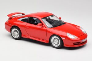 Porsche 911 996 GT3 Strasse Червен Bburago 1:18 30395 Метал — снимка 6 от 8