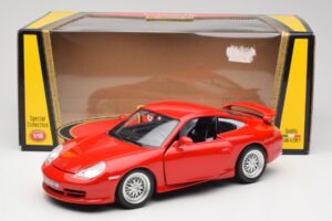 Porsche 911 996 GT3 Strasse Червен Bburago 1:18 30395 Метал — снимка 8 от 8