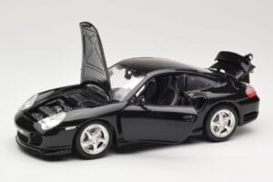 Porsche 911 996 Turbo Черен Bburago 1:18 3367 Метал — снимка 2 от 8
