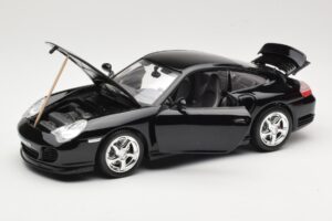 Porsche 911 996 Turbo Черен Bburago 1:18 18-12030 Метал — снимка 2 от 8