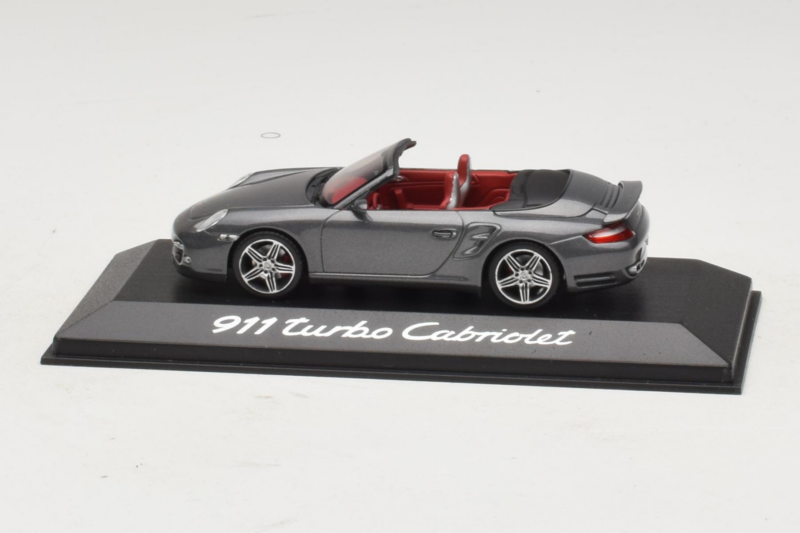 Porsche 911 997 Turbo Cabriolet Grey Metallic Minichamps 1:43 WAP02015218 Метал
