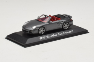 Porsche 911 997 Turbo Cabriolet Grey Metallic Minichamps 1:43 WAP02015218 Метал — снимка 2 от 4