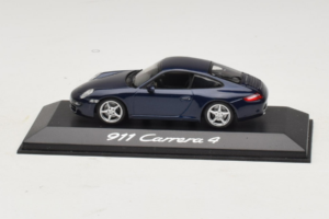 Porsche 911 997 Carrera 4 Dark Blue Metallic Minichamps 1:43 WAP02010016 Метал
