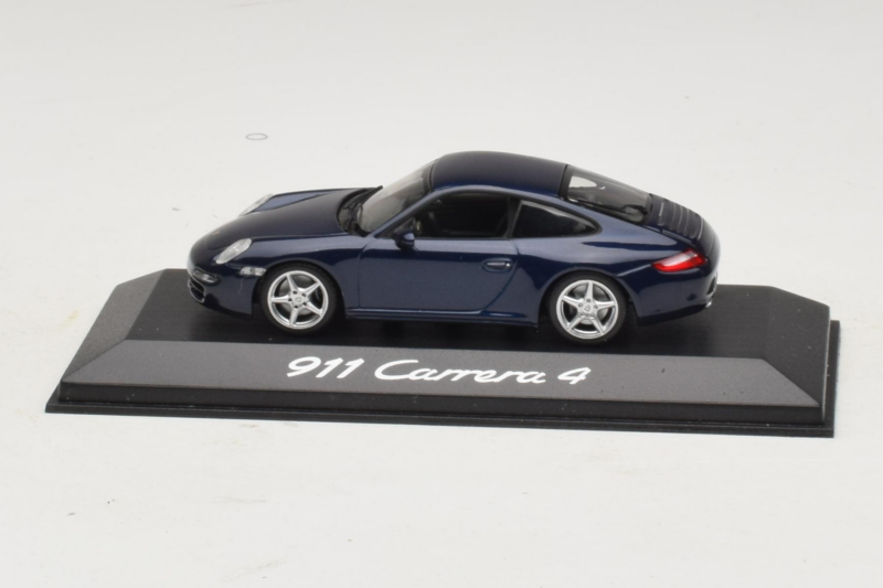 Porsche 911 997 Carrera 4 Dark Blue Metallic Minichamps 1:43 WAP02010016 Метал