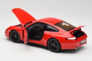 Porsche 911 997 Carrera 4S Червен Norev 1:18 187510 Метал — снимка 5 от 8