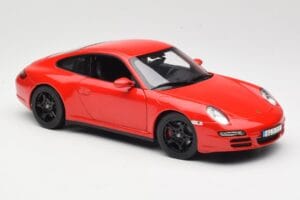 Porsche 911 997 Carrera 4S Червен Norev 1:18 187510 Метал — снимка 6 от 8