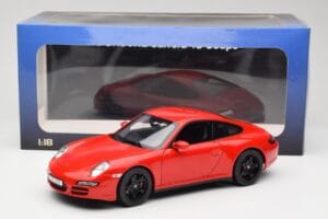 Porsche 911 997 Carrera 4S Червен Norev 1:18 187510 Метал — снимка 8 от 8