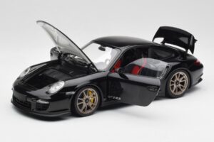 Porsche 911 997 GT2 RS Черен & Сребрист Джанти Minichamps 1:18 100069401 Метал — снимка 2 от 8