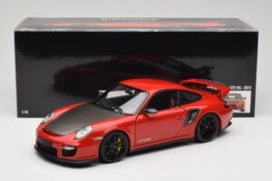 Porsche 911 997 GT2 RS Червен С Черни Джанти Minichamps 1:18 100069407 Метал — снимка 8 от 8