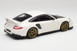 Porsche 911 997 GT2 RS Бял & Златен Джанти Minichamps 1:18 100069406 Метал — снимка 3 от 8