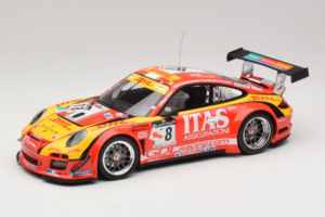 Porsche 911 997 GT3 R #8 De Lorenzi Racing De Lorenzi 24 Hours of Spa 2011 Minichamps 1:18 151118918 Метал