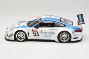 Porsche 911 997 GT3 R #53 Muhlner Motorsport P-Y. Vannelet / U. Peyroles Class Winners 24 Hours of Spa 2010 Minichamps 1:18 1 — снимка 3 от 6